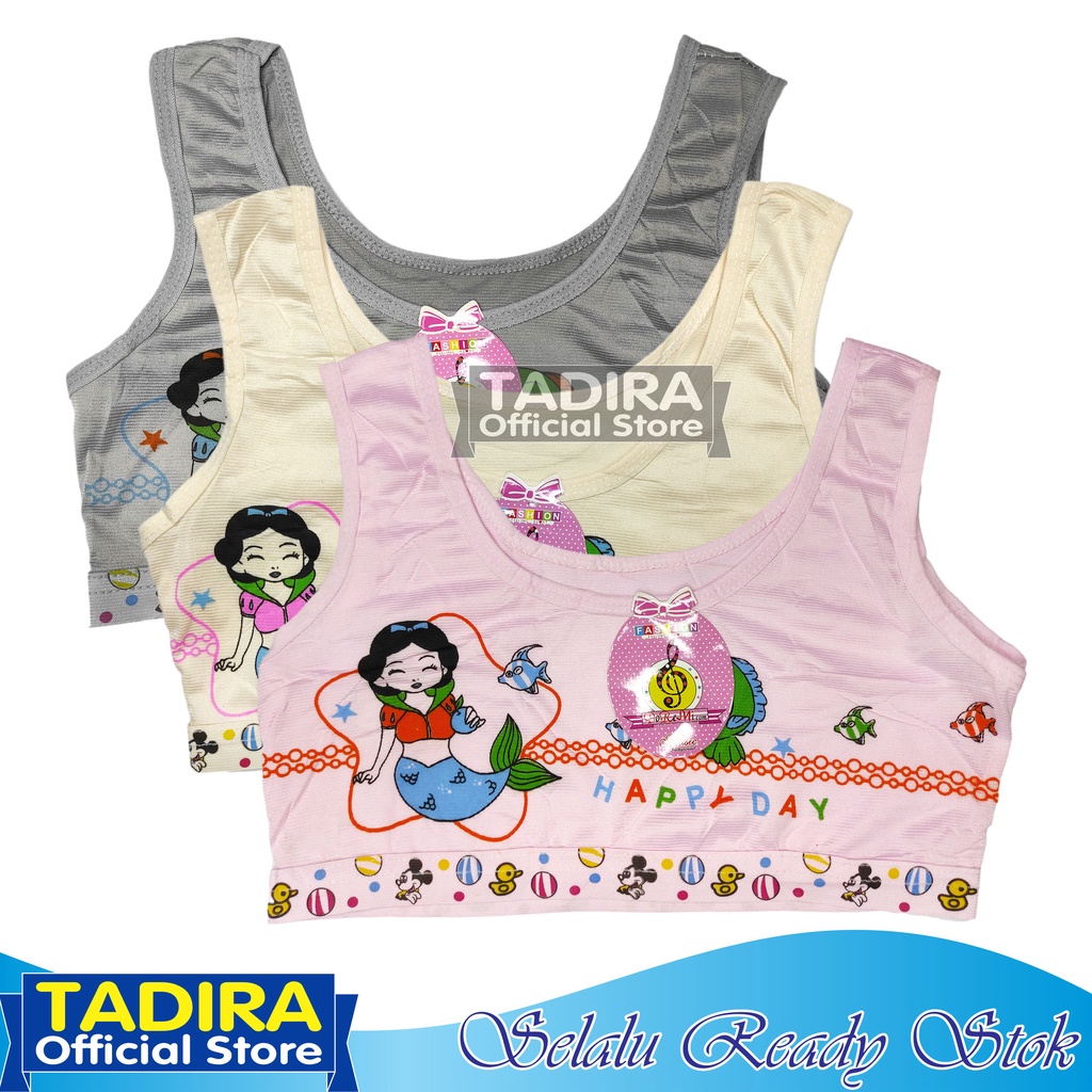 TADIRA 3 Pcs MINISET Anak SD SMP Remaja ABG Gadis Mini Set Motif Gambar