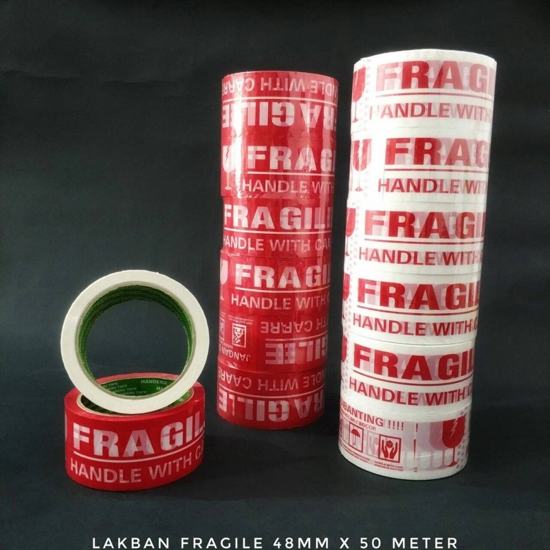 

LAKBAN FRAGILE JANGAN DIBANTING 48mm x 50m FULL KUALITAS DAIMARU