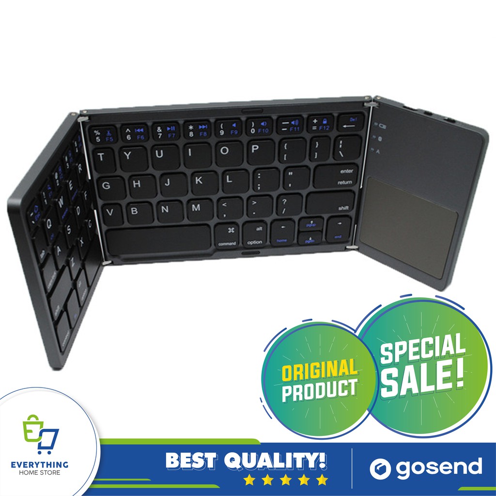 Foldable Keyboard Lipat Portable Universal HP Android, iOS, Windows