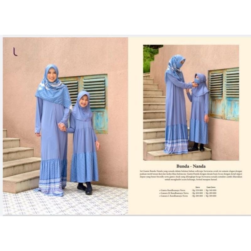 BAJU GAMIS COUPLE BUSUI GAMIS RANDHAMAYA NEIRA ELZATTA BAHAN JERSEY