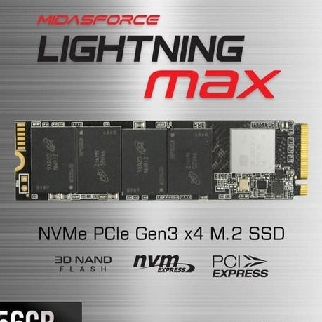 M.2 NVME 256GB MIDASFORCE M2 NVME 256GB MIDAS PCIe Gen3 x4 SSD