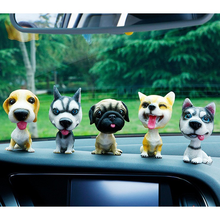 Pajangan Mobil  Goyang Kepala Anjing Doggy Import Pure Handcraft 2