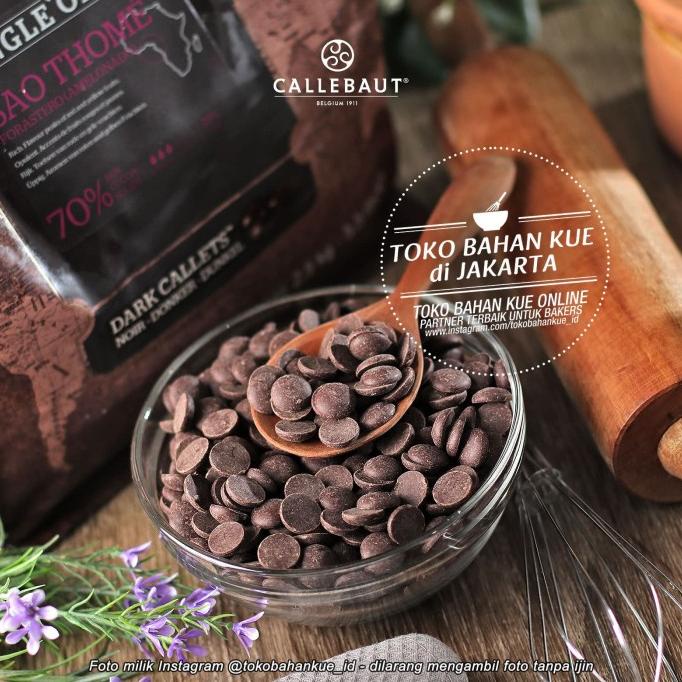 

PROMO Callebaut Couverture Chocolate Single Origin 70% SAO THOME 100g Repack MURAH