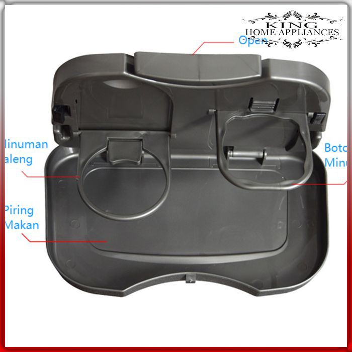 KHA100 TRAY MEJA MOBIL RAK LIPAT MOBIL TEMPAT MAKAN MINUM MOBIL