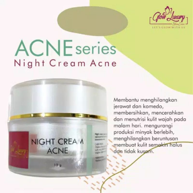 BPOM Night Cream Luxury ACNE/acne cream