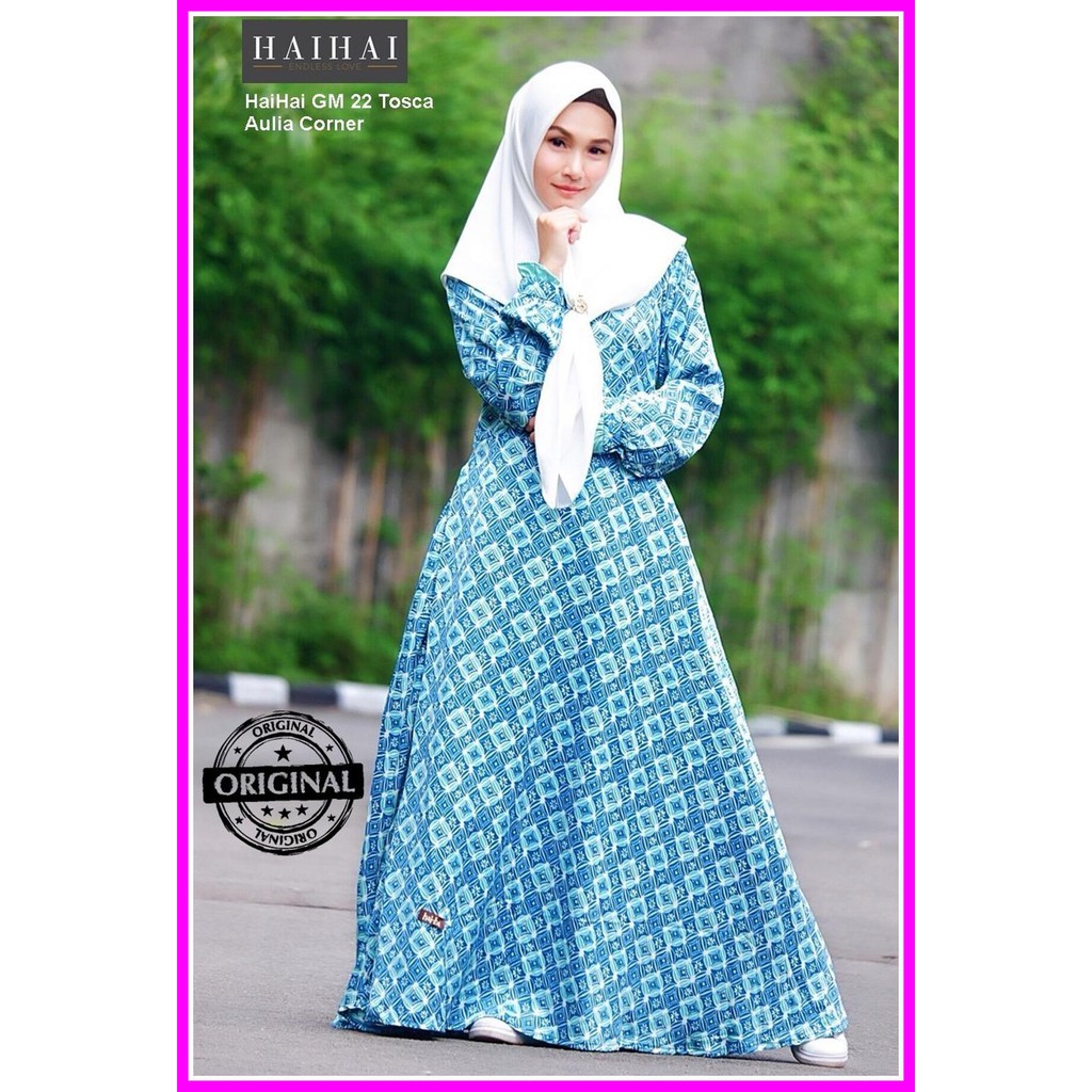 EKSLUSIF Gamis Syari Terbaru HaiHai GM 22 Tosca