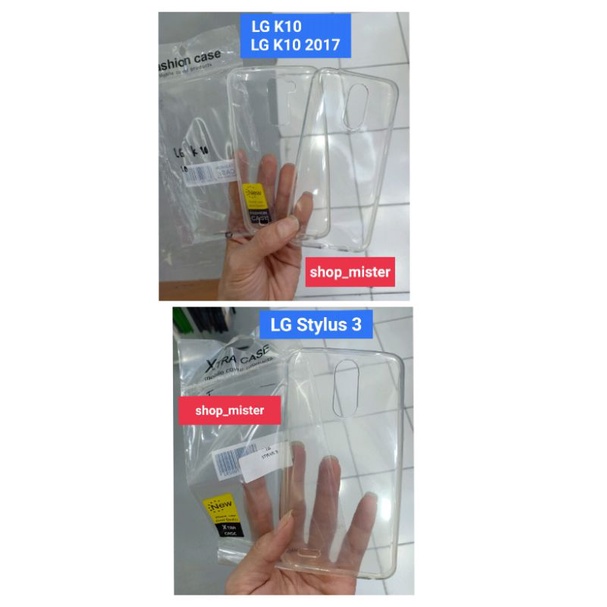 Case Silikon Bening Clear Case LG K10 | K10 2017 | Stylus 3 silikon Candy LG K10 2017