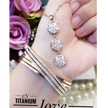 TiTanium set gelang kalung y9283