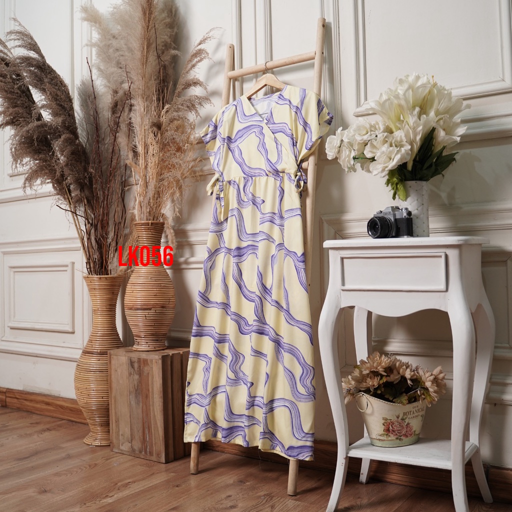 Daster Kimono Busui Panjang Semata Kaki Daster Viral Kekinian-LK056