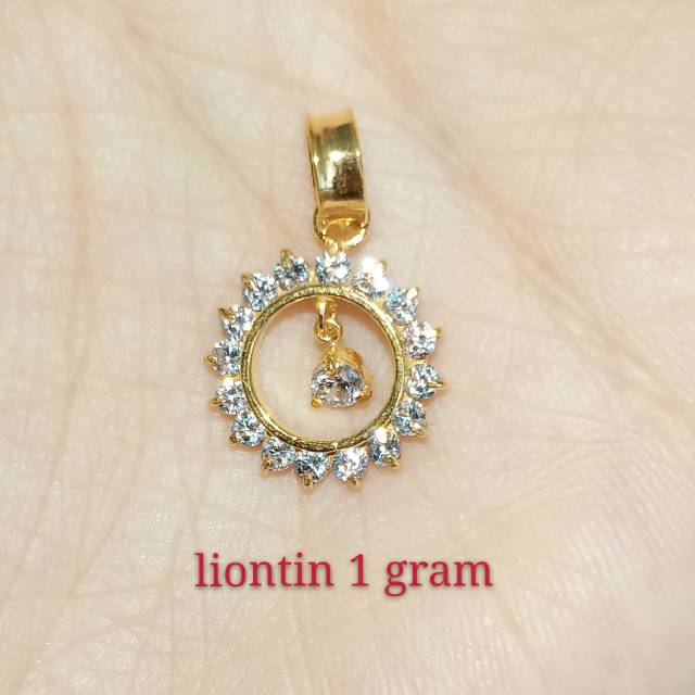 Liontin bulet 1 gram emas muda