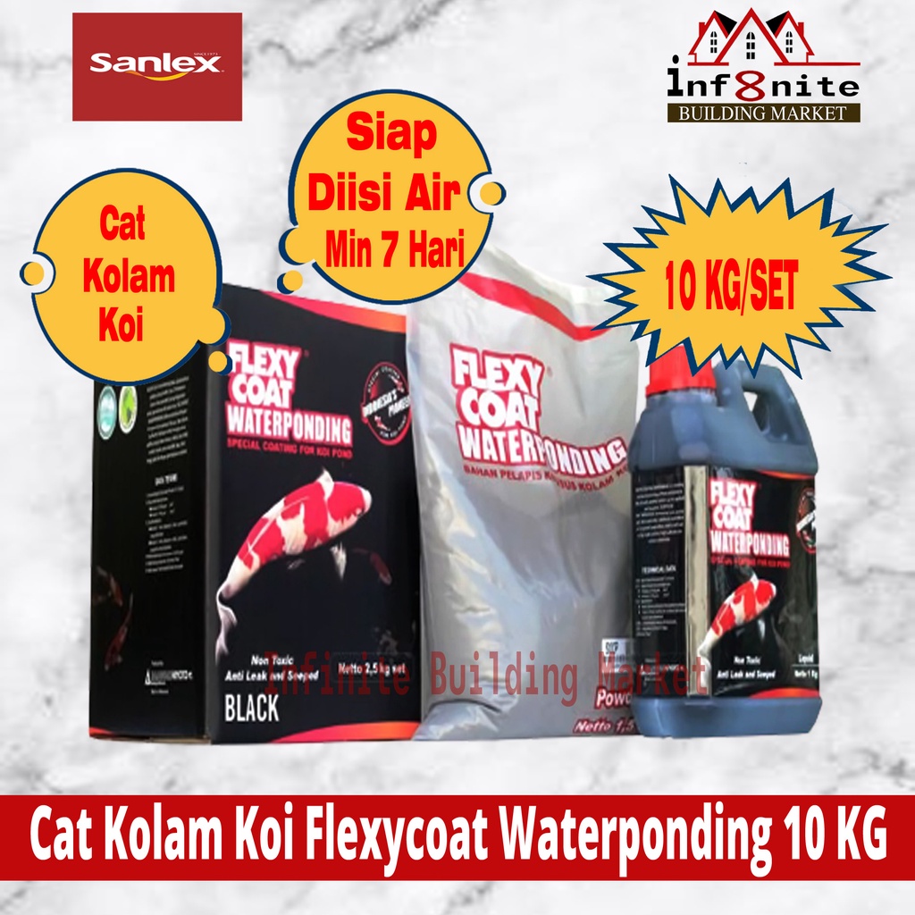 Cat Kolam Koi Flexycoat Waterponding Flexy Coat Waterponding 10 KG