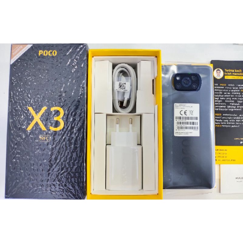 Poco X3 NFC 8/128 Black/Blue Second Super Duper Like New 99,9% Garansi Resmi Xiaomi Indonesia