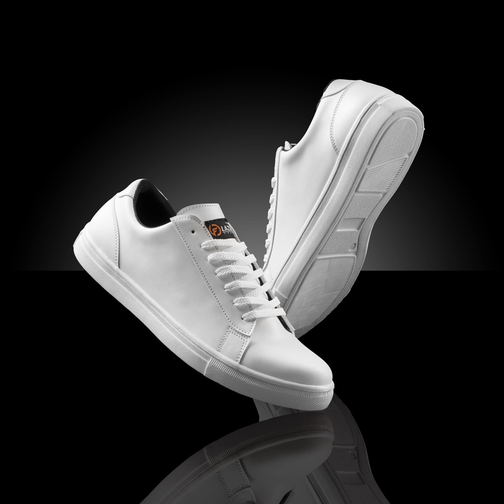 FLAZHBACK FULL WHITE - Sepatu Putih Pria White Series Sepatu Sneakers Putih Pria Sepatu Sneakers Pria Casual Original - Snekers Pria Premium