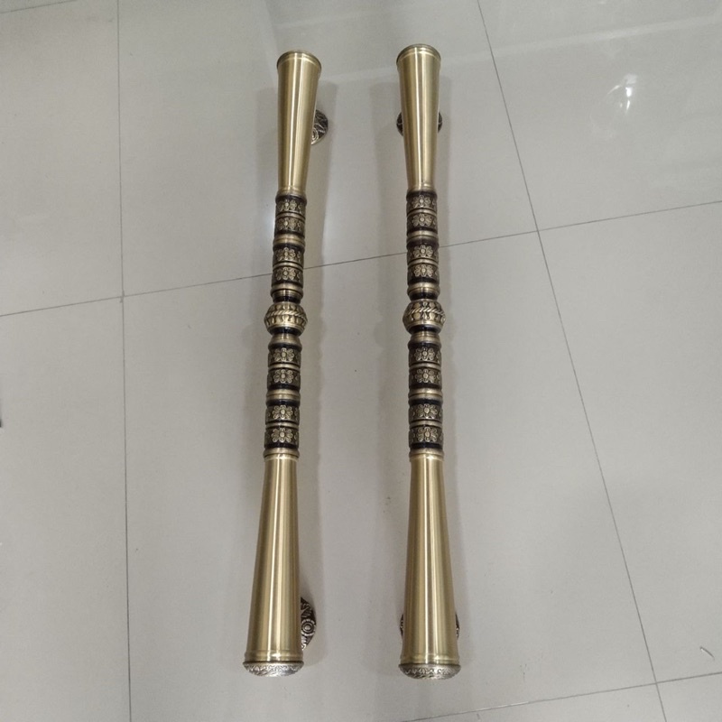 gagang pintu full kuningan model godo polos / taikna pintu rumah kuningan / Handel rumah