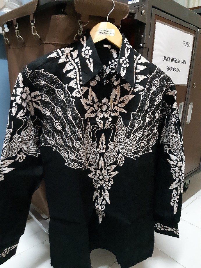 Bswart Batik Hrb026 Kenongo Hem Panjang Padi Pekalongan M L Xl Batik Pria Murah Modern Grosir