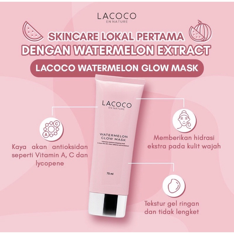 LACOCO - Watermelon Glow Mask Sleeping Mask 75ml