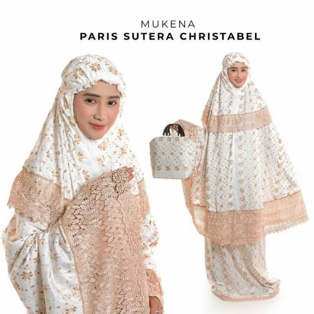 Mukena Sutra Paris Bordir Christabel