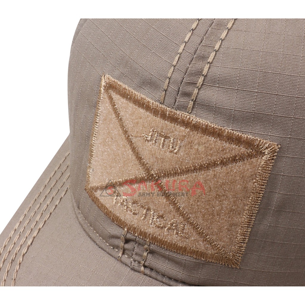 Topi Tactical Velcro Rekat Cream Polos Topi Baseball