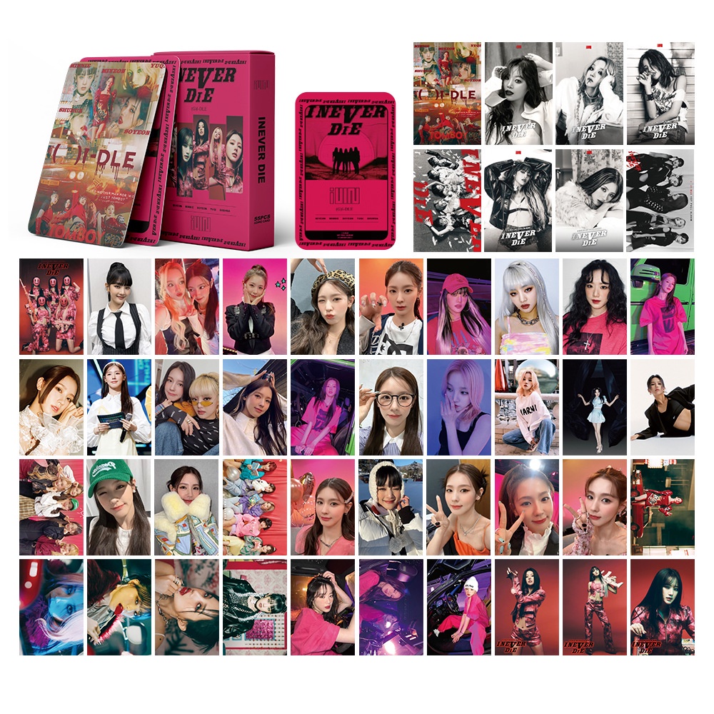 55 Pcs Kartu Foto Lomo Kpop G-DLE Album Lomo