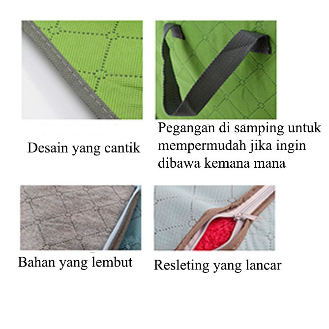 Tas Storage Box Tempat Pakaian Baju Laundry Bed Cover Selimut Serbaguna