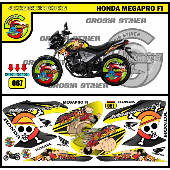 STRIPING VARIASI STIKER MOTOR HONDA MEGAPRO FI ONEPIECE