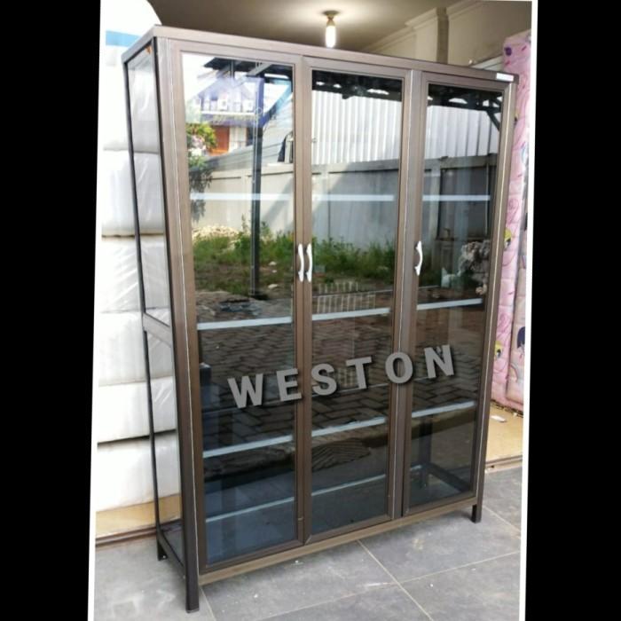 Laci | Lemari Tas Alumunium Tebal Dan Kaca