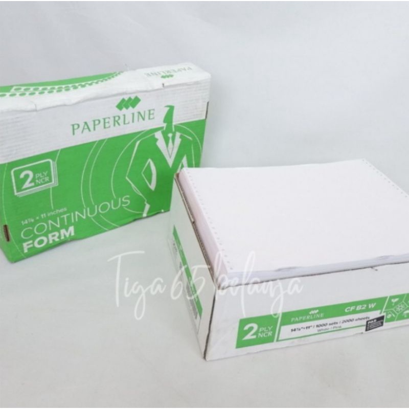 CONTINUOUS FORM 2 ply | Kertas Komputer Paperline 14 7/8 x 11 CF B2 W