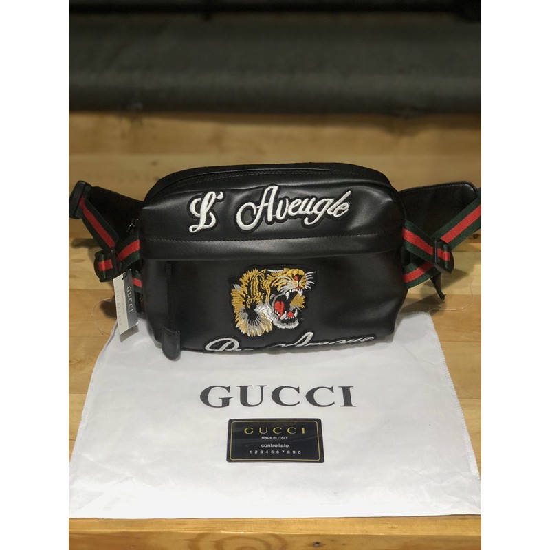 Waistbag GUCCI Tiger Leather / Kulit