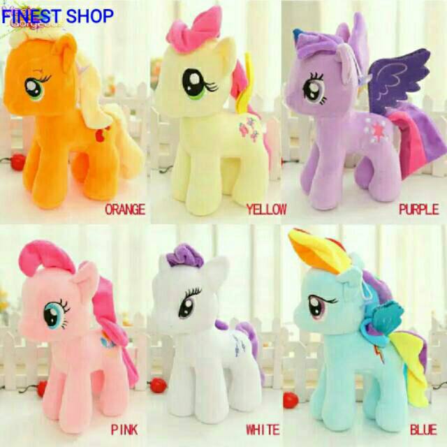 Boneka Little Pony Kuda Poni Lucu Lembut IMPORT My Little Pony Kado Ultah Boneka Animal Bulu Lembut Halus Hadiah Birthday Gift Kids Plush Toys