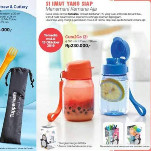 Cute2Go/botol minum/Tupperware