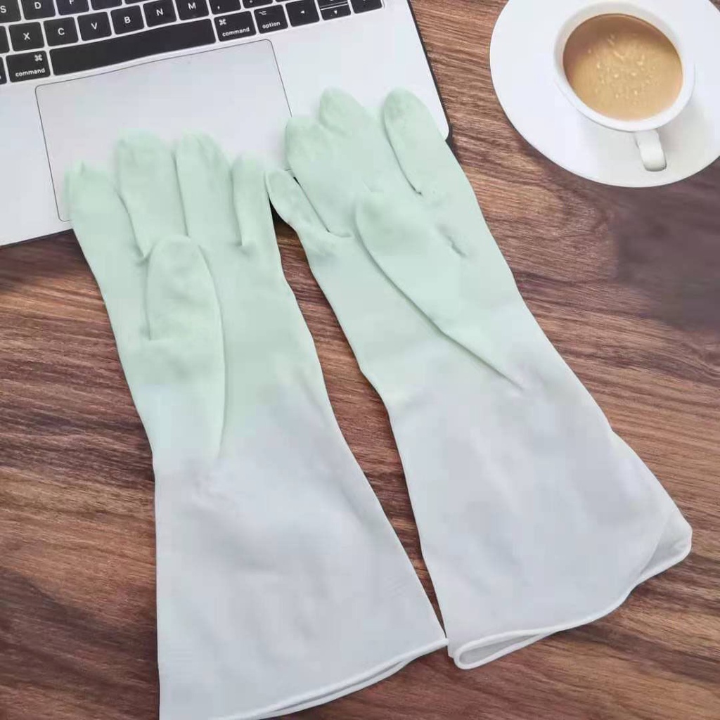 (BOW) Sarung Tangan Karet Cuci Piring Anti Air Rubber Glove 1A83