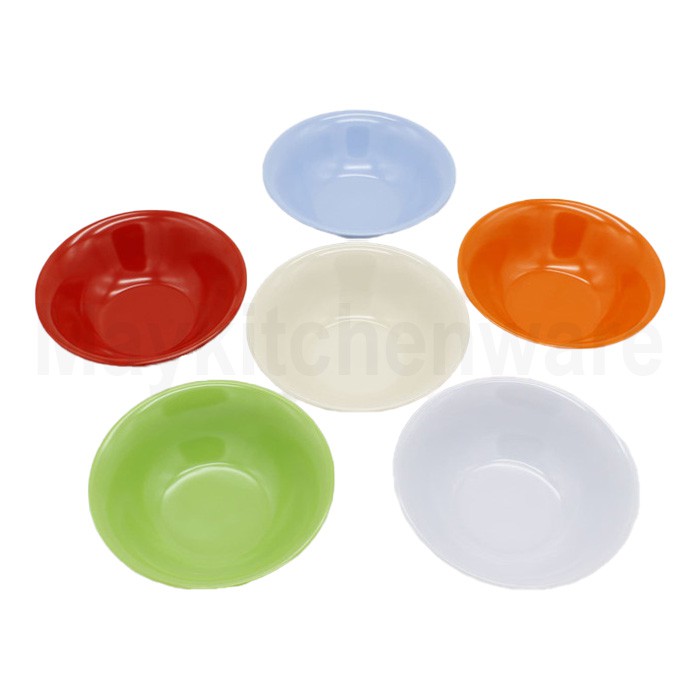 Onyx SEIV 2407S Mangkuk Melamine Melamin Bowl 7&quot; Inch Mangkok Soto Mie Kuah Bulat Tebal Polos 2407