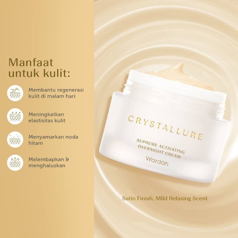 CRYSTALLURE Supreme Activating Overnight Cream 50gr (Krim Malam)