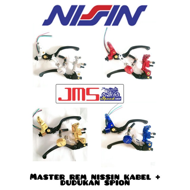 master rem nisin tabung pisah set kanan dan kiri mio beat vario r15 aerox mx fu vixion cb byson rxk