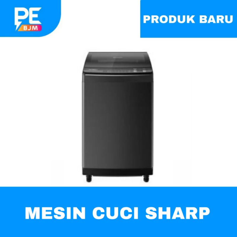 MESIN CUCI SHARP 1 TABUNG 9.5KG - ES-M9500XT-SA GARANSI RESMI KIRIM INVOICE