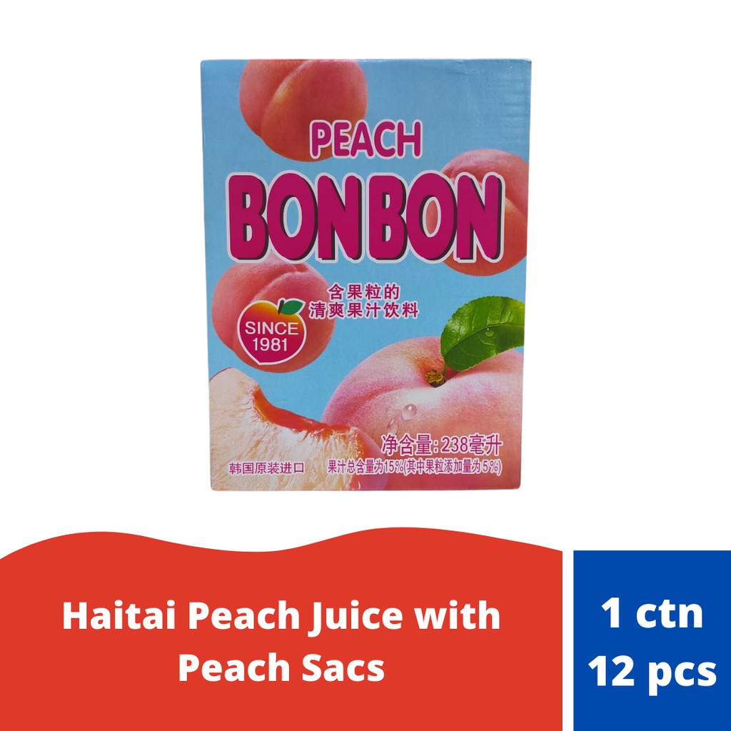 

Paket Haitai Crushed Peach Juice 12pcs