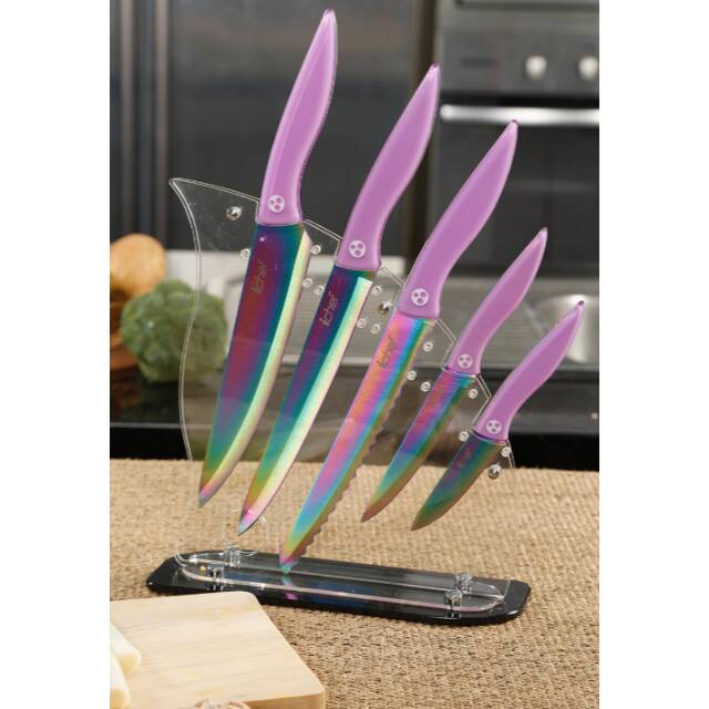 Pisau Set Ekslusif Ichef Rainbow Knife 5pcs