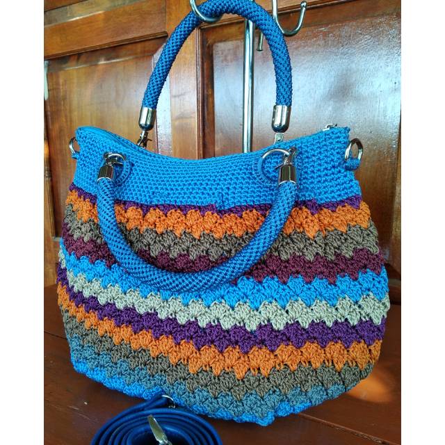 Tas cantik warna biru
