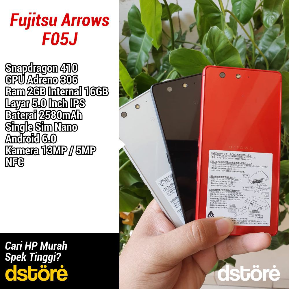 Fujitsu Arrows F05j 2 16 Docomo 4g Indonesia Seken Second Bergaransi Shopee Indonesia