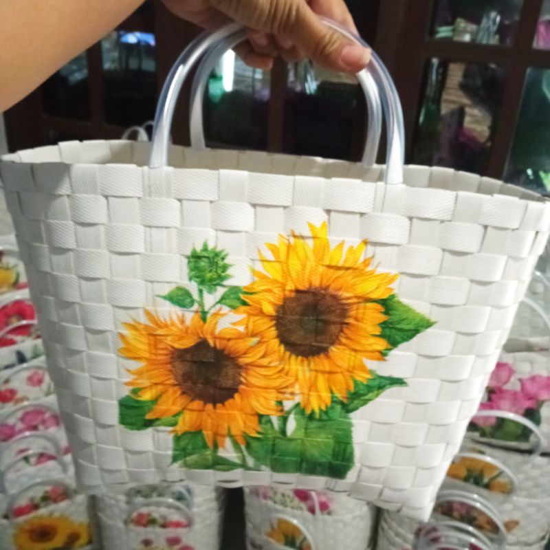 tas anyam deco tanggung, tas hampers, tas berkat, tas wanita, tas souvenir