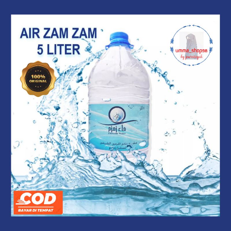 

Air zam zam 5L Barcode & Non-barcode | Oleh-oleh haji umroh