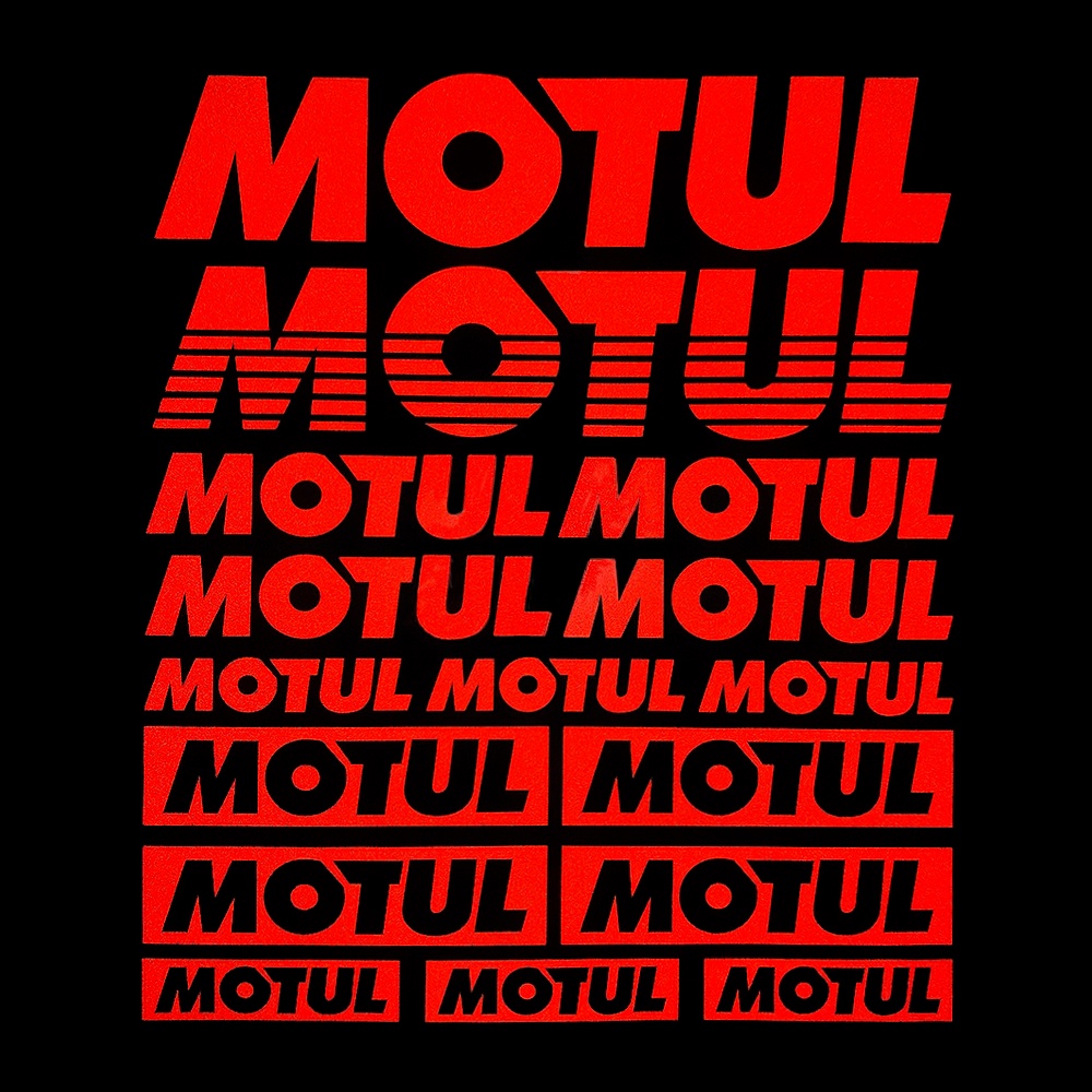 Stiker Reflektif Motif Logo MOTUL Untuk Helm Motor