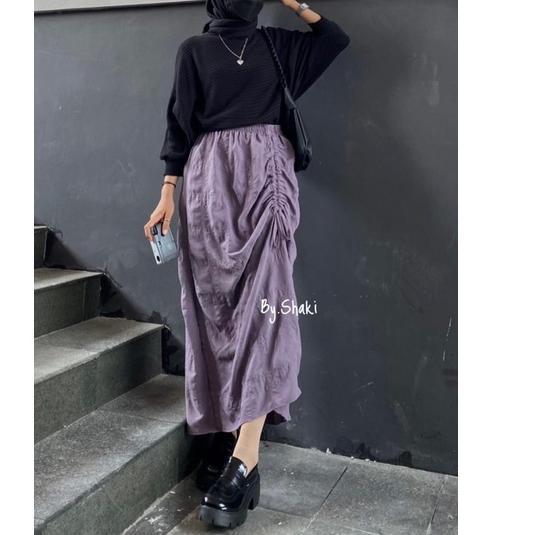 Harga TERMURAAH.. New Rok Crinkle Serut Jumbo | Rok Serut Crinkle Premium