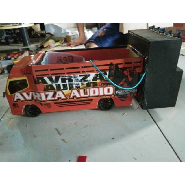 Miniatur truk & miniatur sound bunyi bluetooth