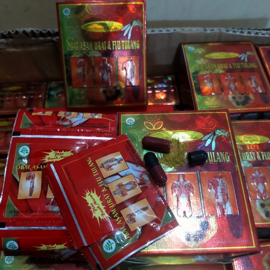 NEW Arrival  obat asam urat dan flu tulang Kapsul Box Plus Buah Merah dan Mengkudu KAPSUL BERKAHSIAT