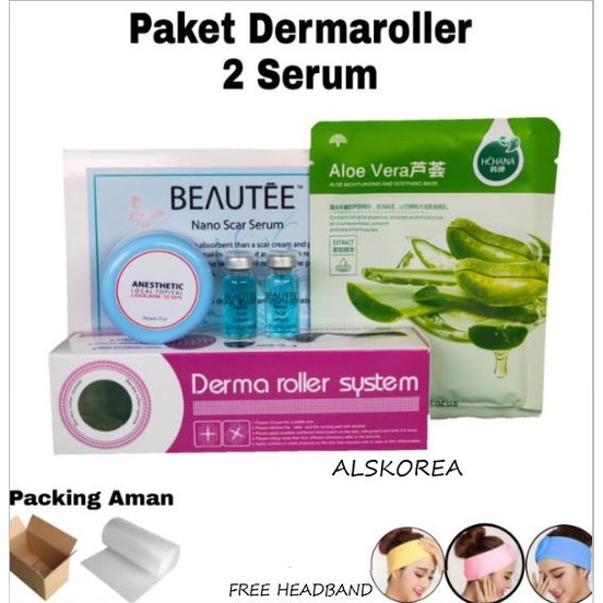 Paket Dermaroller Acne scar 2 NANO SCAR ACNE BOPENG