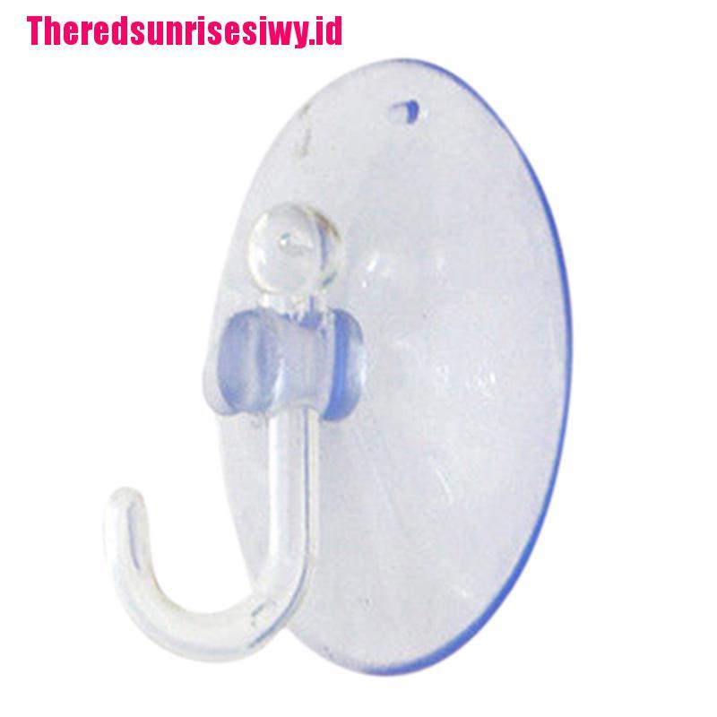 Kait Hanger Model Transparan Dengan Tempelan Suction Cup Untuk Dapur &amp; Kamar Mandi