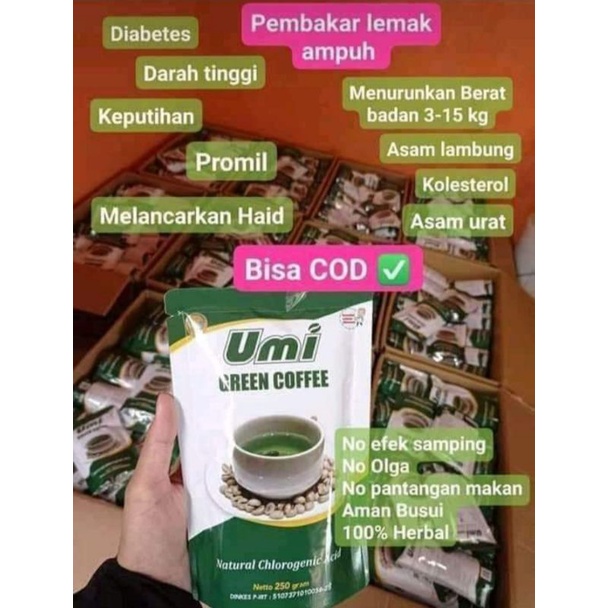 

UGC umi green coffee original pelangsing 100% Asli herbal terlaris