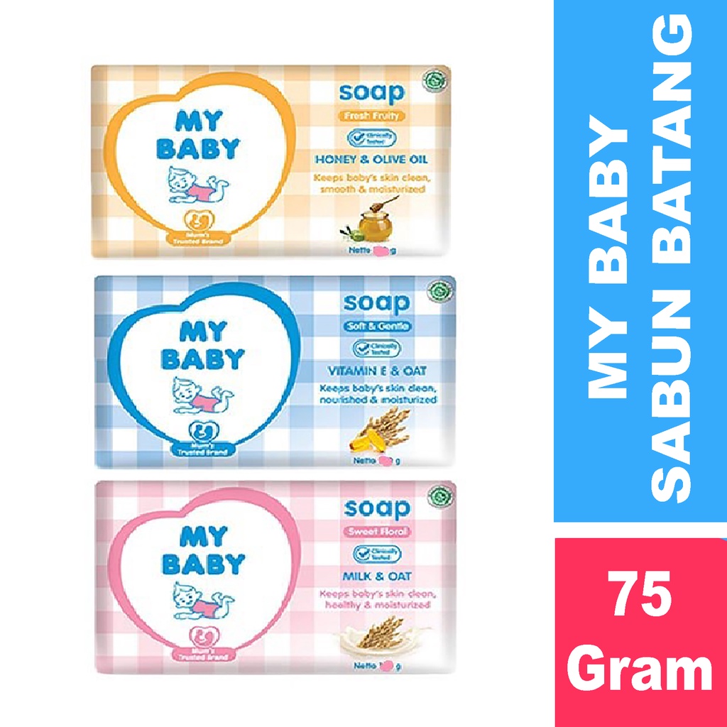 Bisa COD My Baby Soap | Sabun Batang Padat Bayi 75g