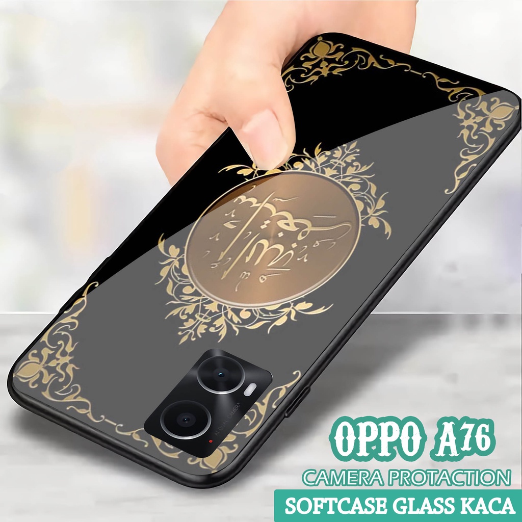 Softcase Glass Kaca OPPO A76 - Casing HP OPPO A76 [ S50 ].